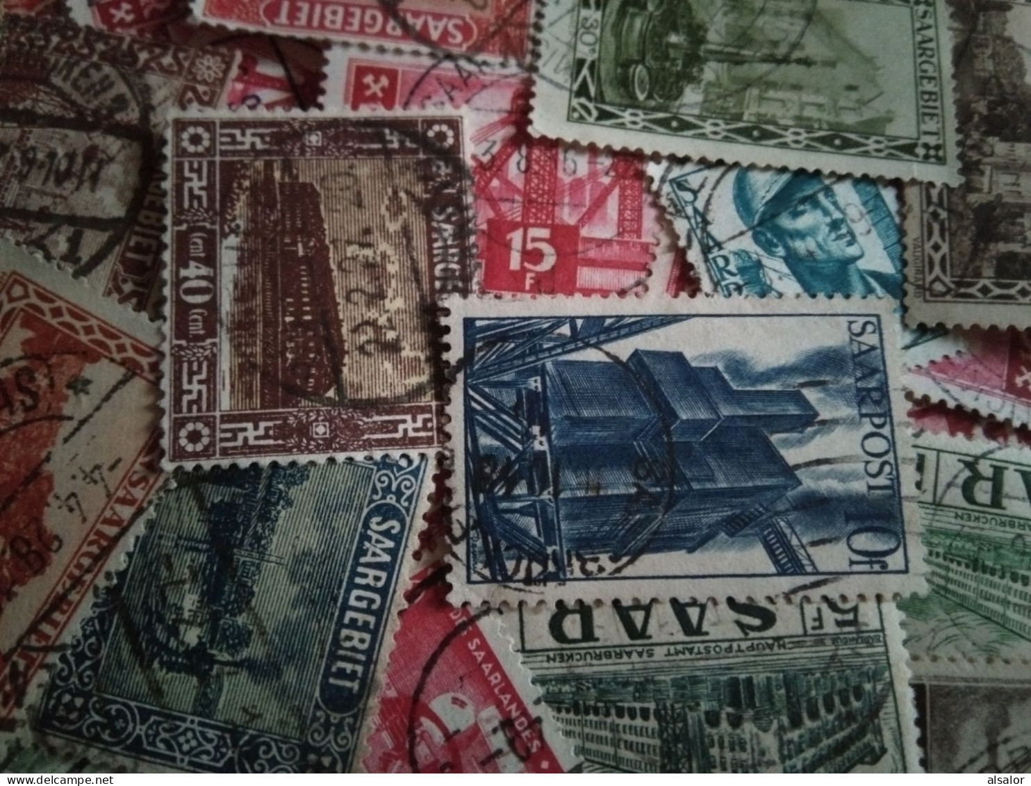 Lot Vrac De Timbres De SARRE Briefmarken SAAR Stamps From SAARLAND - Oblitérés