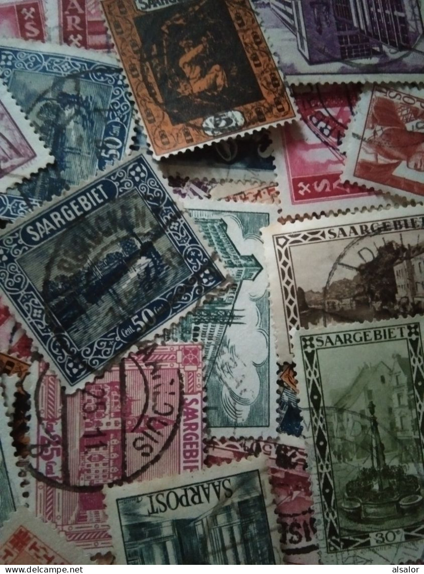 Lot Vrac De Timbres De SARRE Briefmarken SAAR Stamps From SAARLAND - Oblitérés