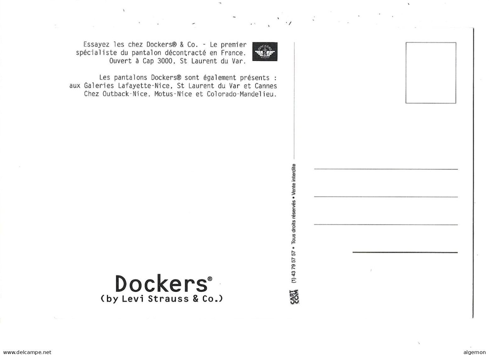 34434 - Dockers Lewi Strauss La LIBERTE D'expression - Mode