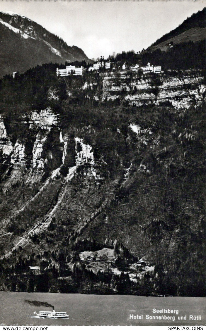 Schweiz Seelisberg Hotel Sonnenberg Und Rütli Panoramablick Oblitert #SCB939 - Seelisberg