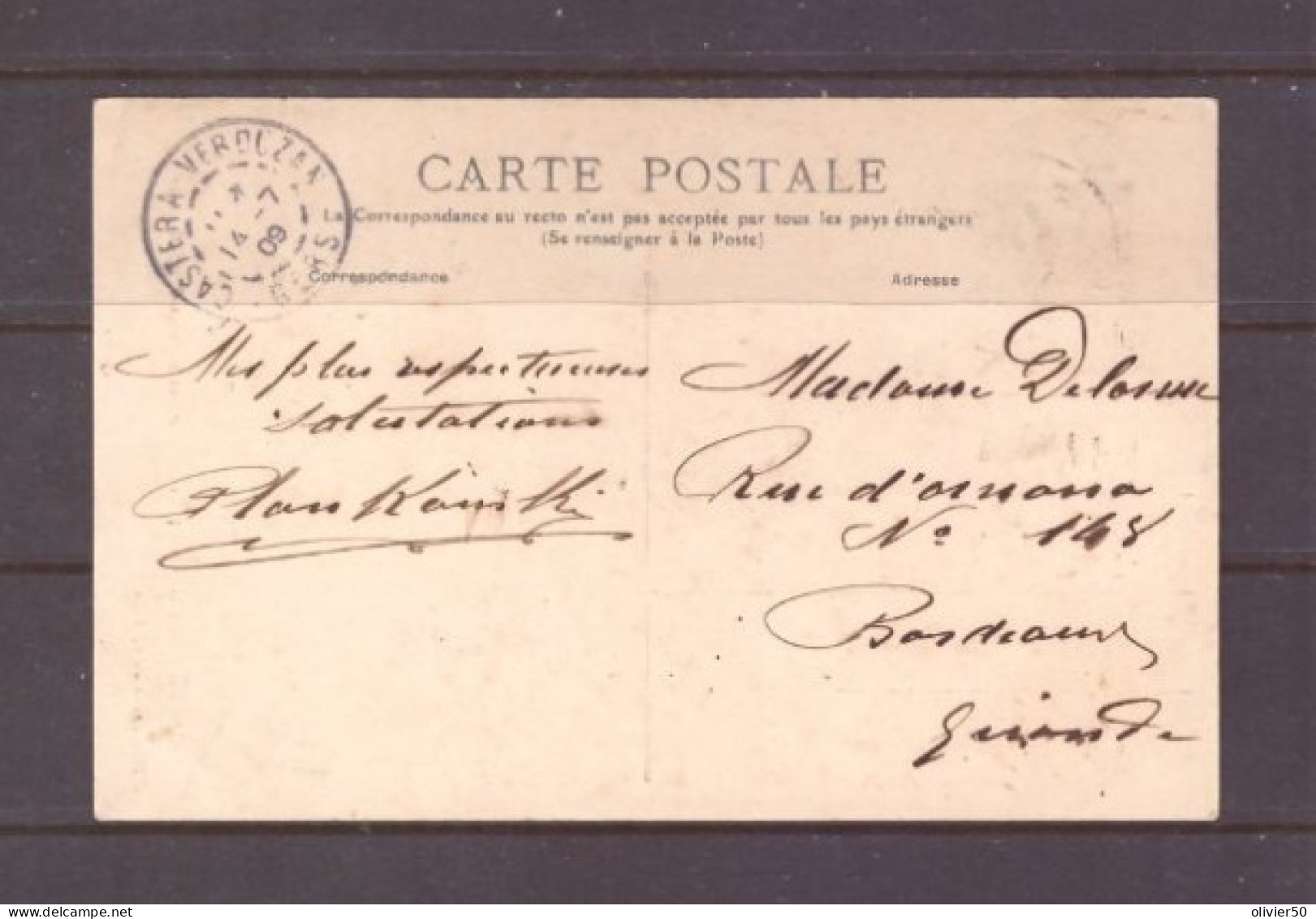 CP - Castera-les-Bains - Source Sulfureuse - 1909 - Castera