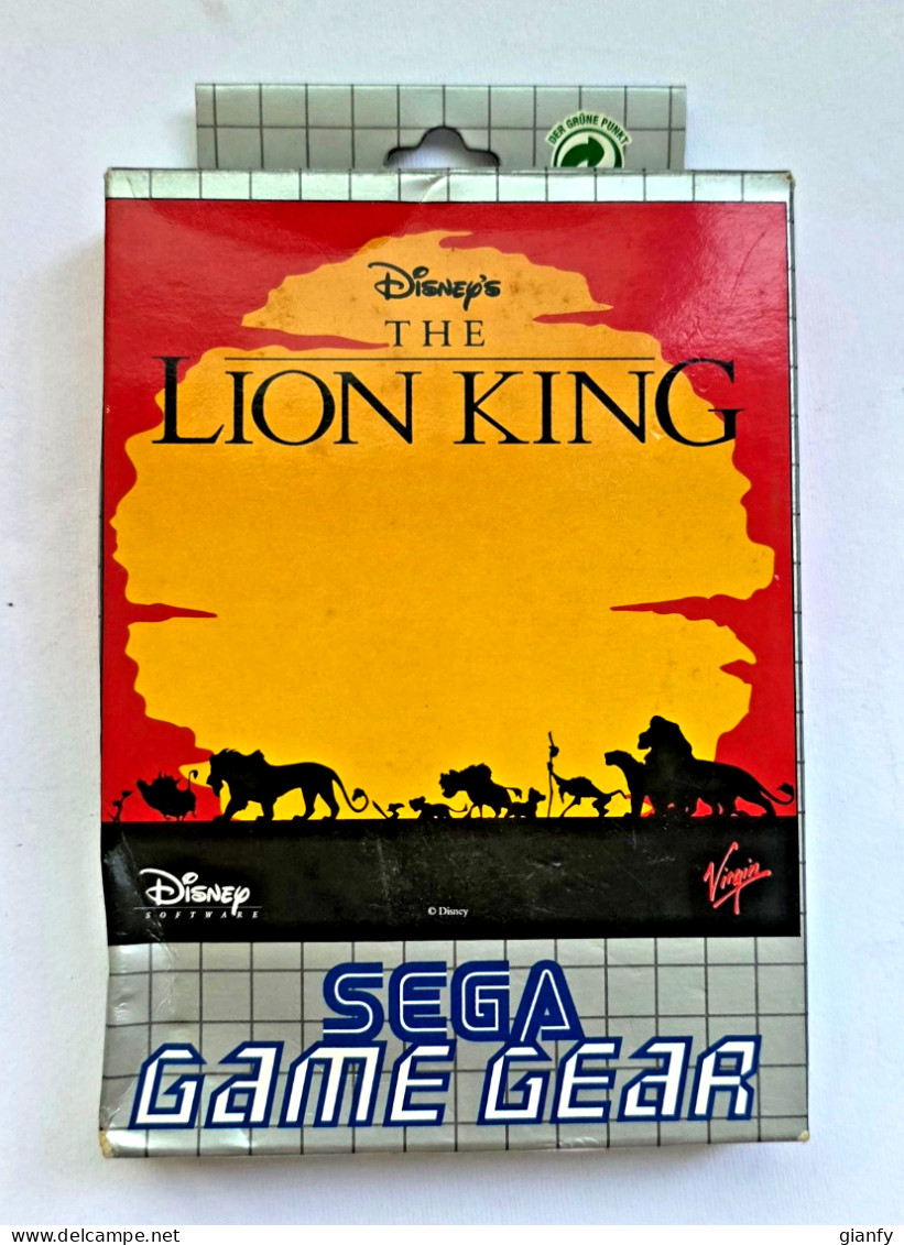 DISNEY: THE LION KING (VIRGIN) SEGA GAME GEAR 1994 BOX - Game Gear