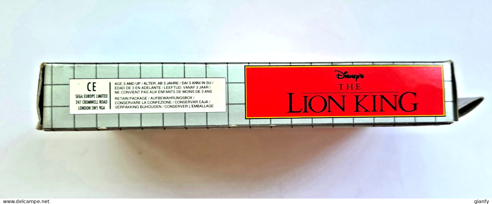 DISNEY: THE LION KING (VIRGIN) SEGA GAME GEAR 1994 BOX