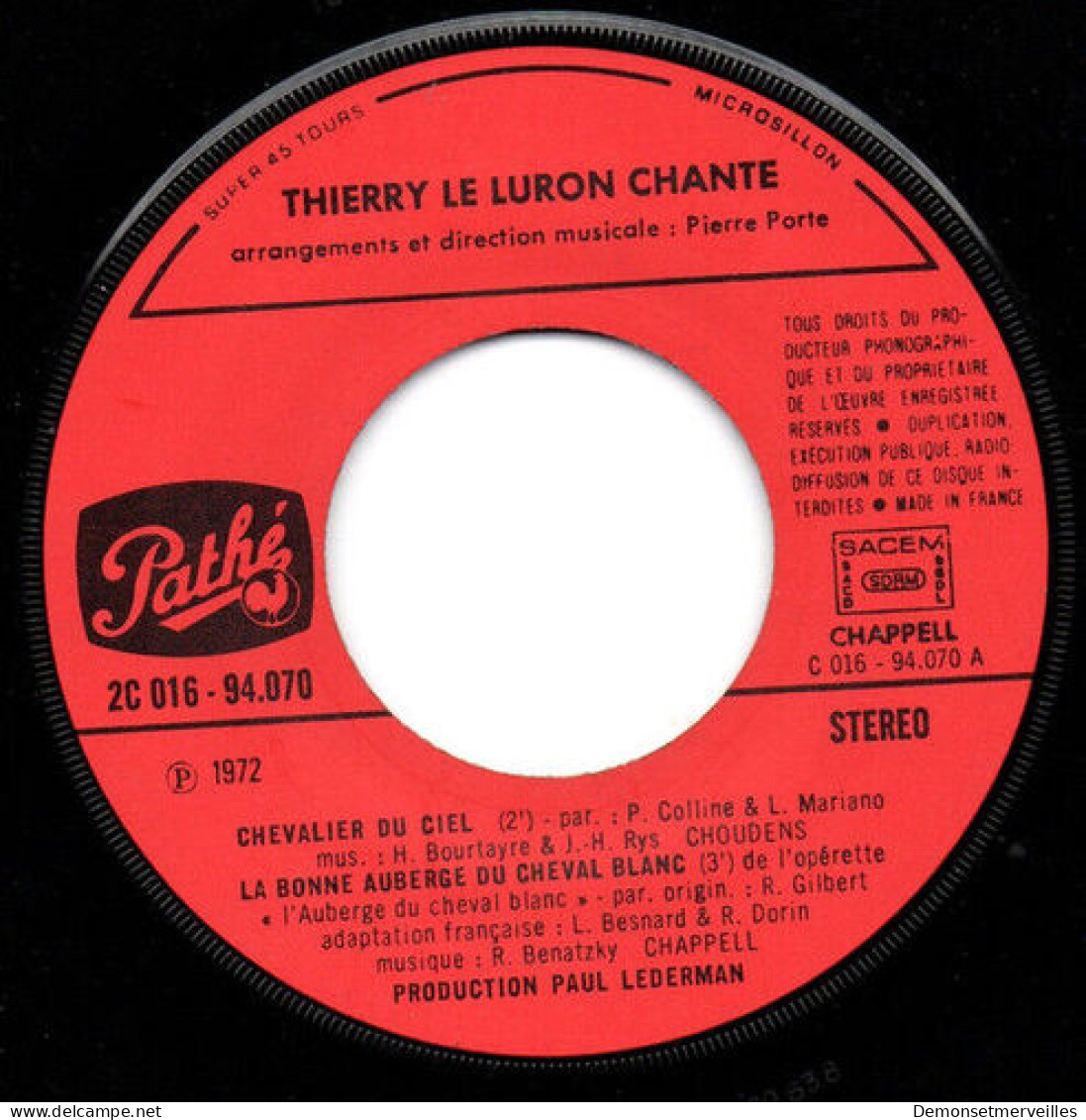 Thierry Le Luron... Chante - Non Classés