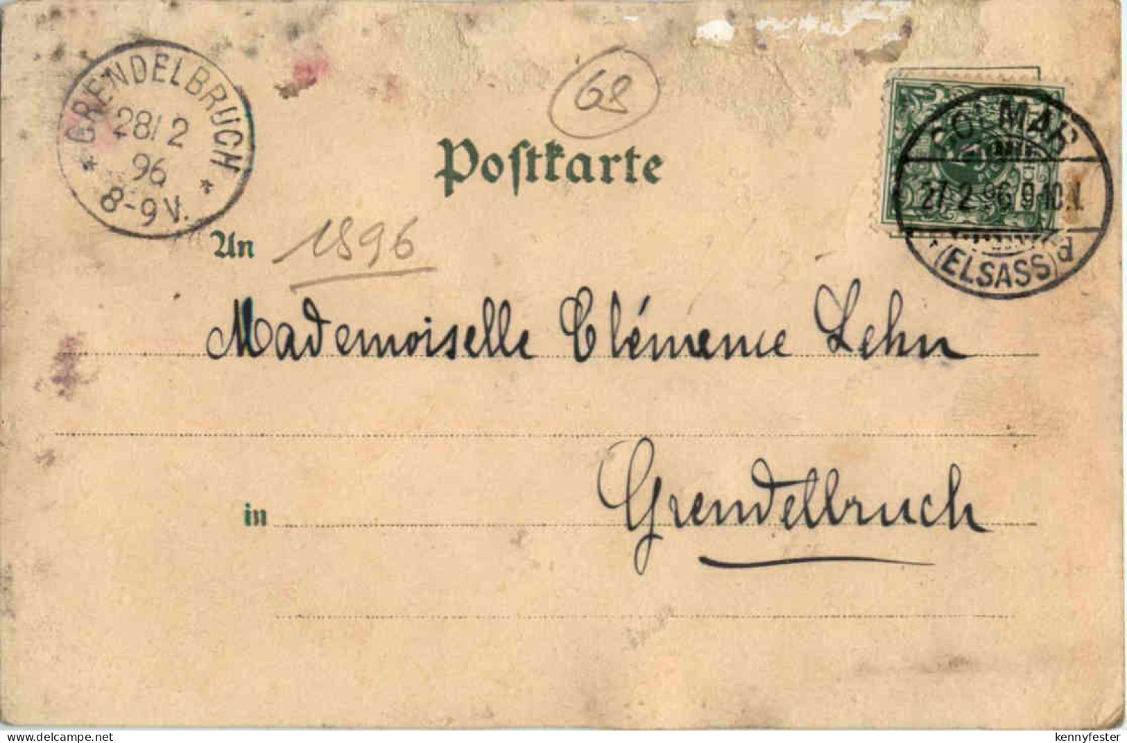 Gruss Aus Colmar - Litho - Colmar
