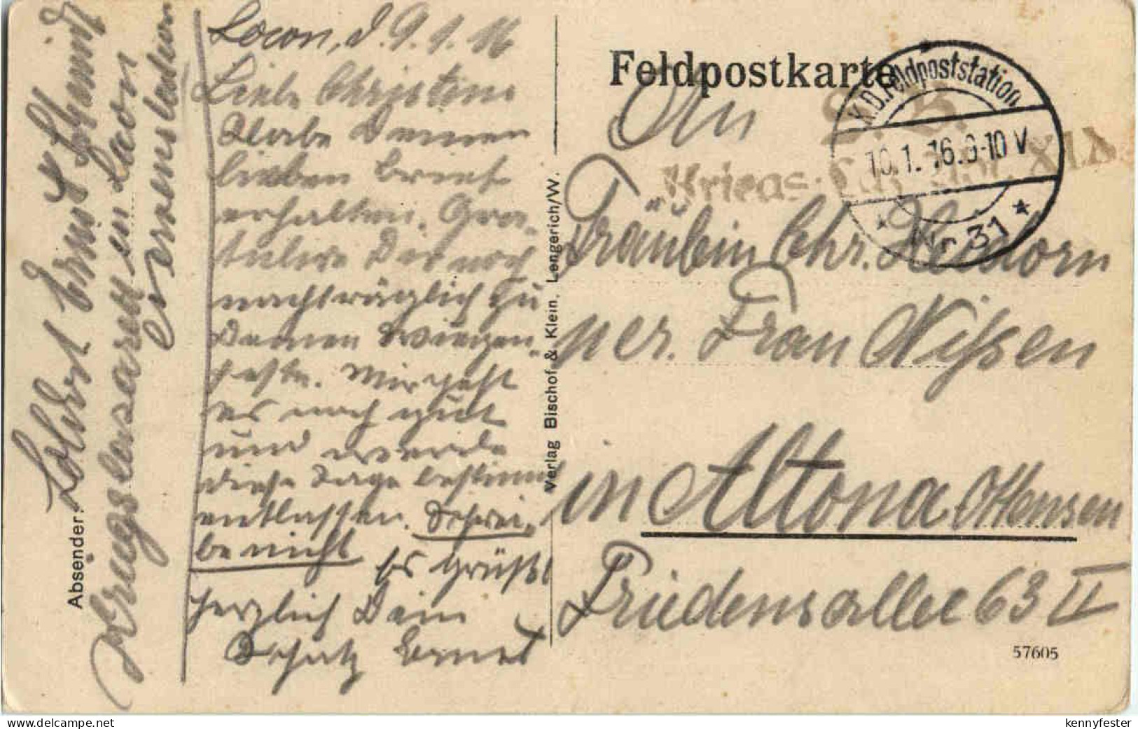 Laon - Ardoner Tor - Feldpost - Laon