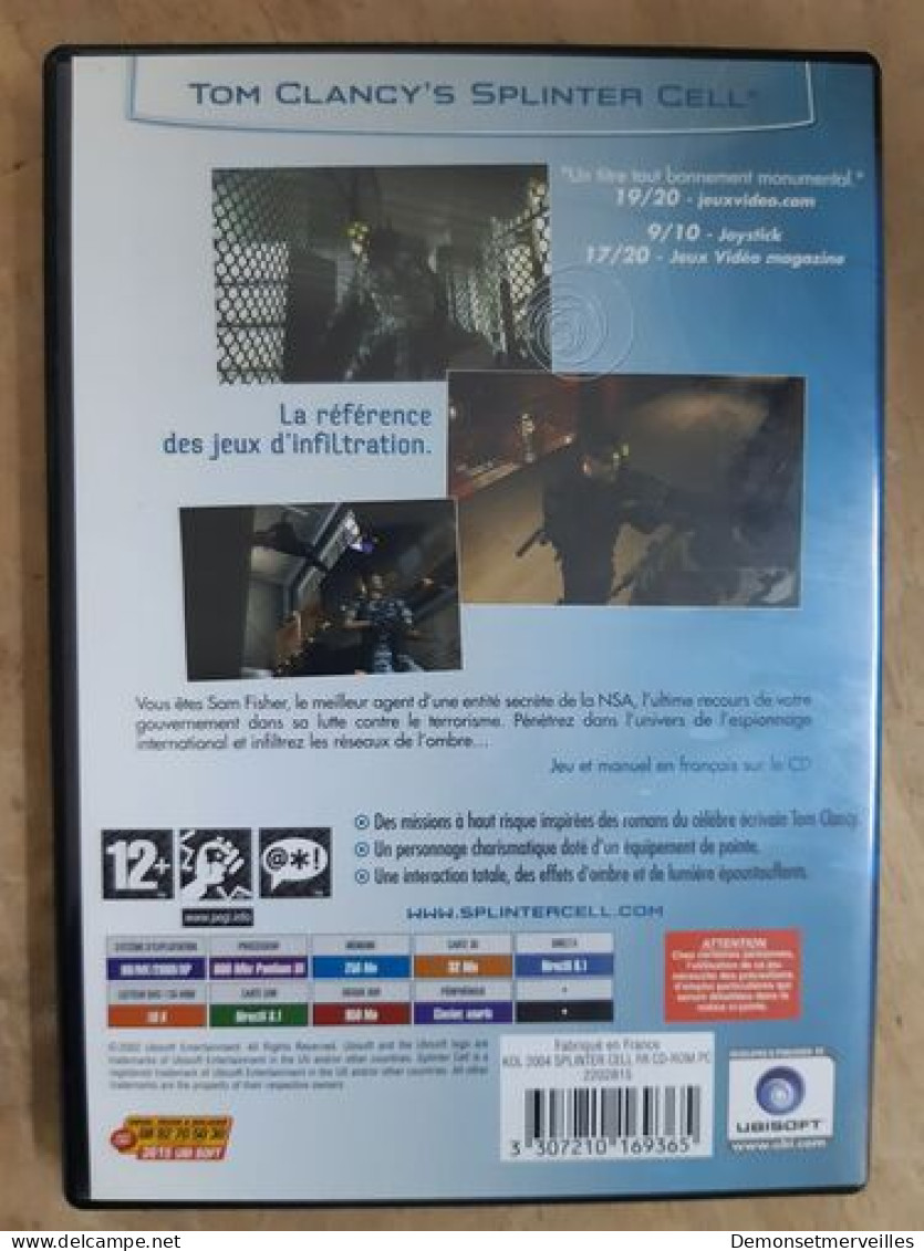 DVD Jeu Vidéo - Splinter Cell - Autres & Non Classés