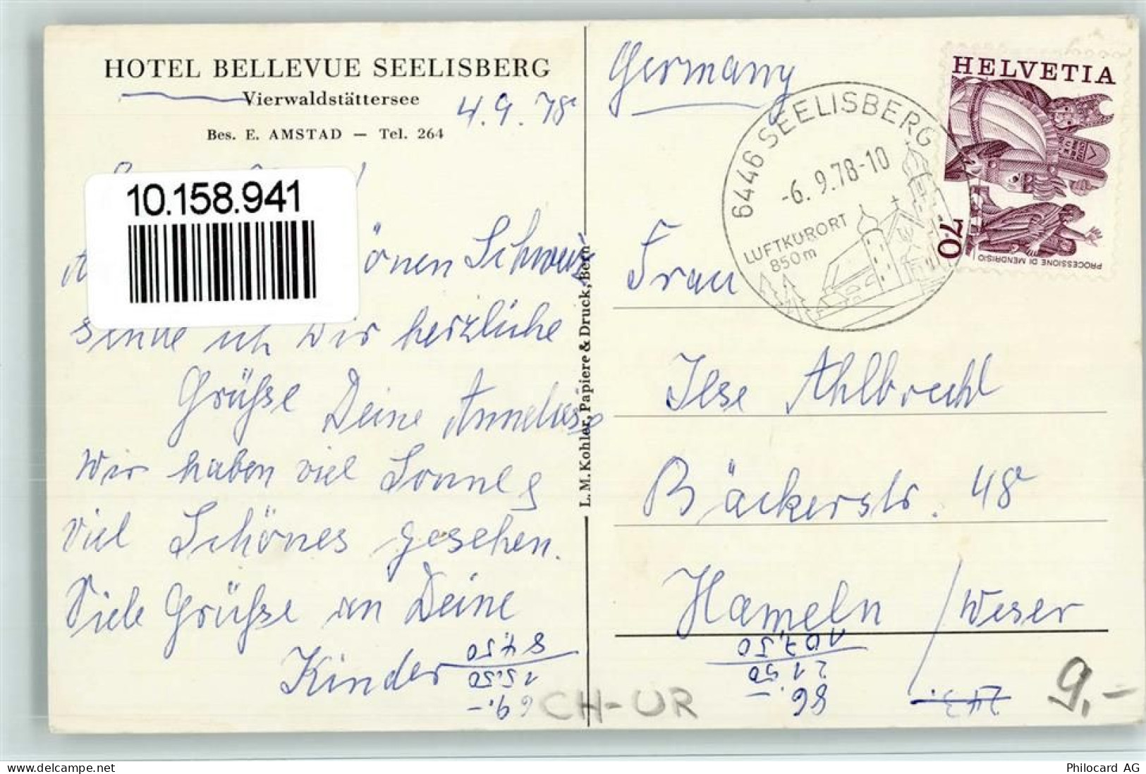 6377 Seelisberg - Hotel Bellevue Vierwaldstättersee - 10158941 - Seelisberg