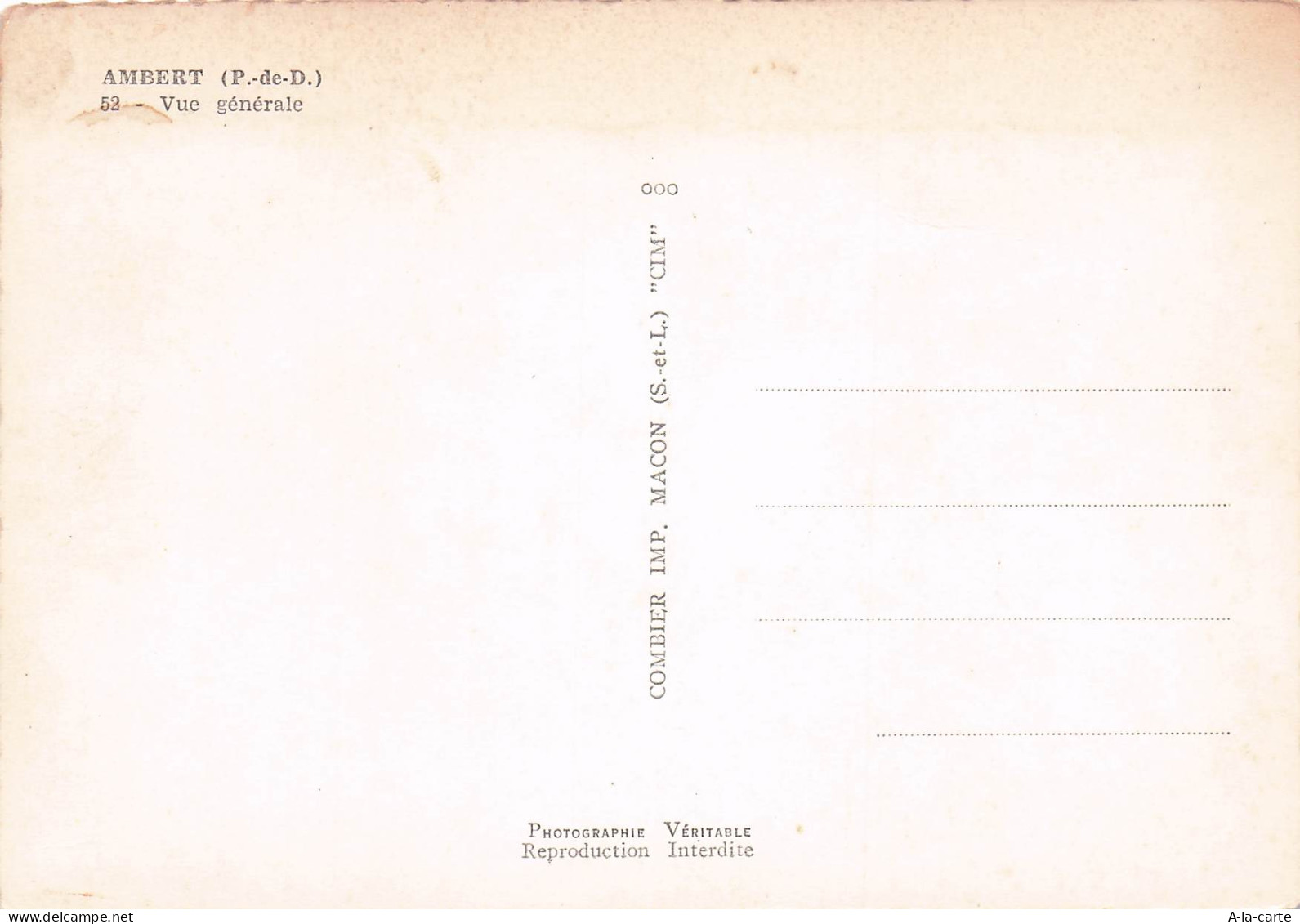 63 AMBERT VUE GENERALE - Ambert