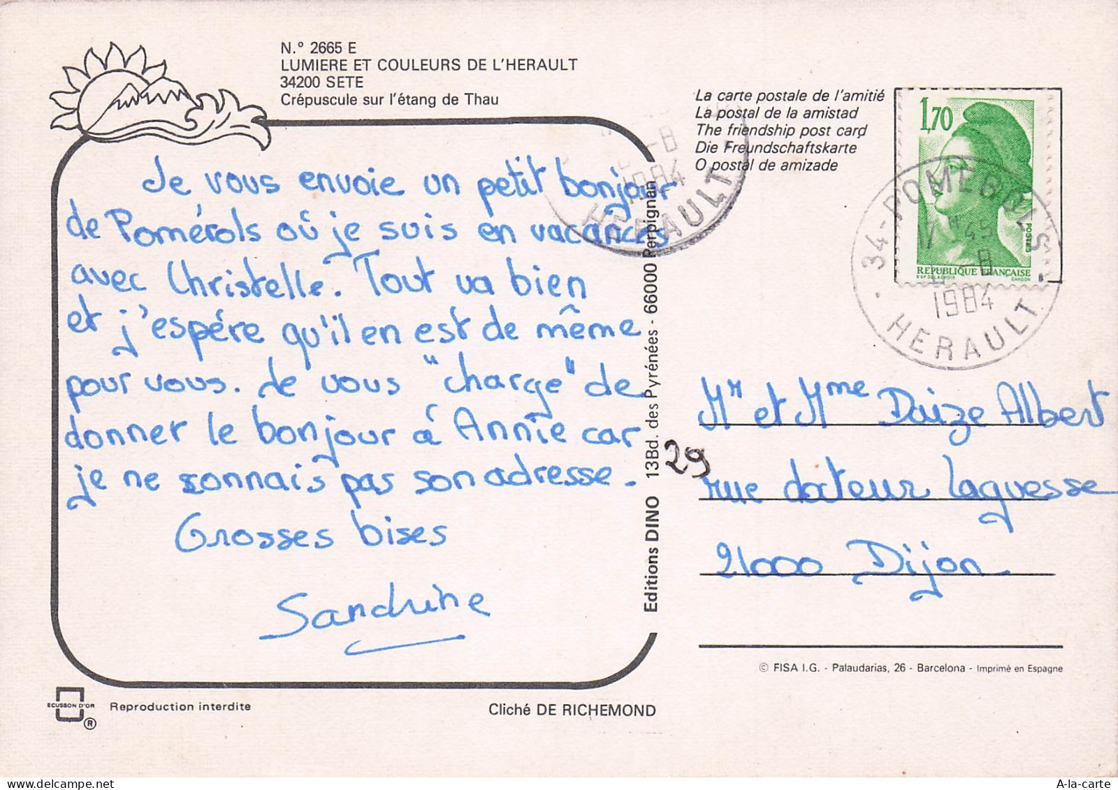 34 SETE ETANG DE THAU - Sete (Cette)