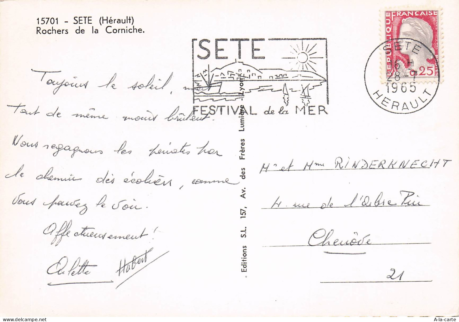 34 SETE ROCHERS DE LA CORNICHE - Sete (Cette)