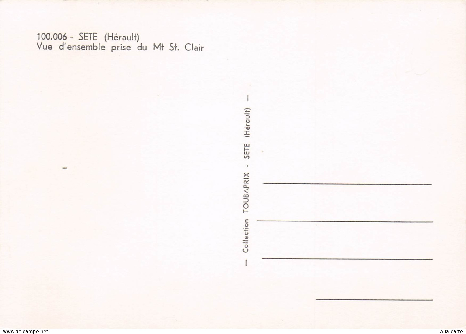 34 SETE MONT SAINT CLAIR - Sete (Cette)
