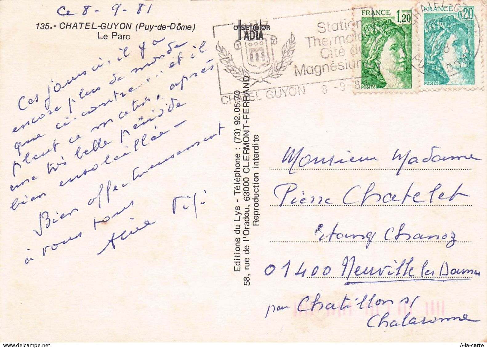 63 CHATEL GUYON LE PARC - Châtel-Guyon