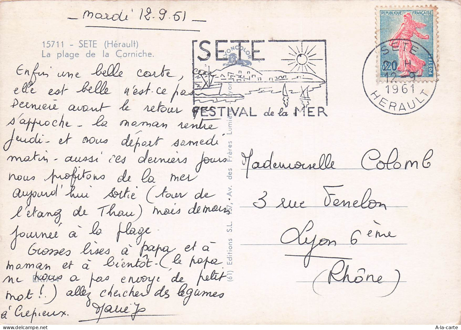 34 SETE LA PLAGE DE LA CORNICHE - Sete (Cette)