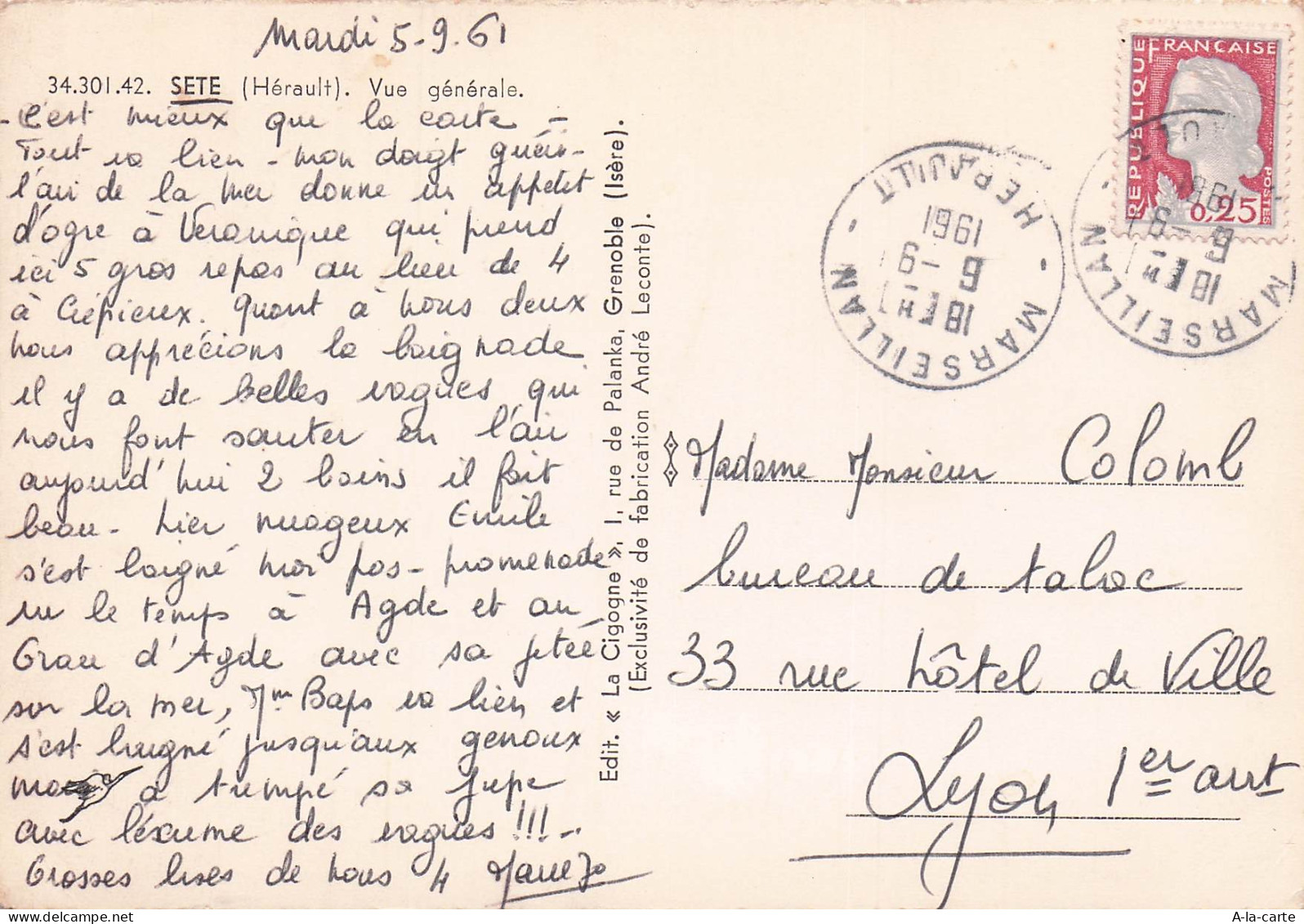 34 SETE VUE GENERALE - Sete (Cette)