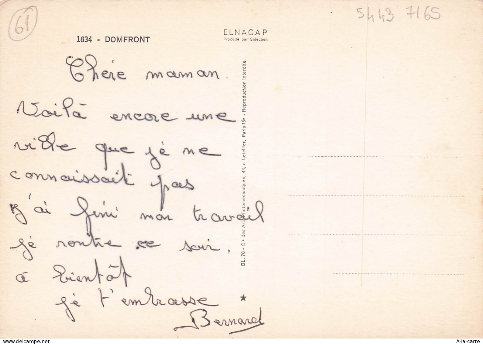 61 DOMFRONT RUINES DU DONJON - Domfront