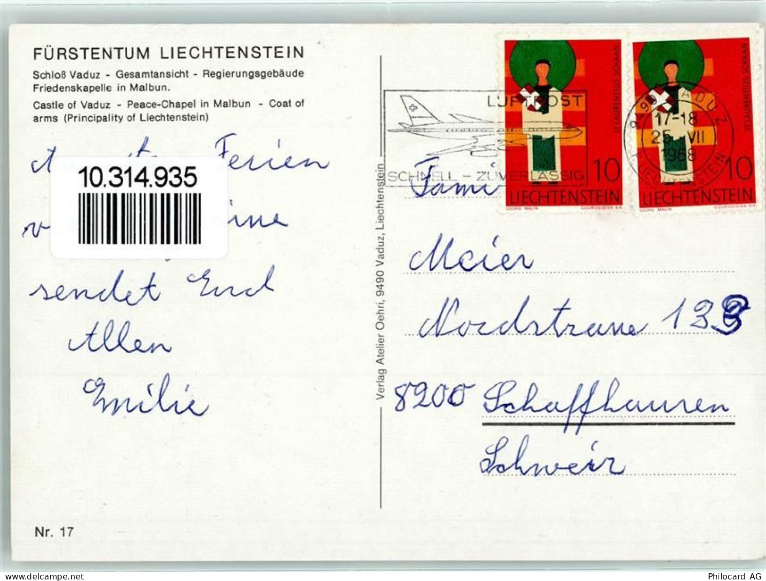 9490 Vaduz - 10314935 - Liechtenstein
