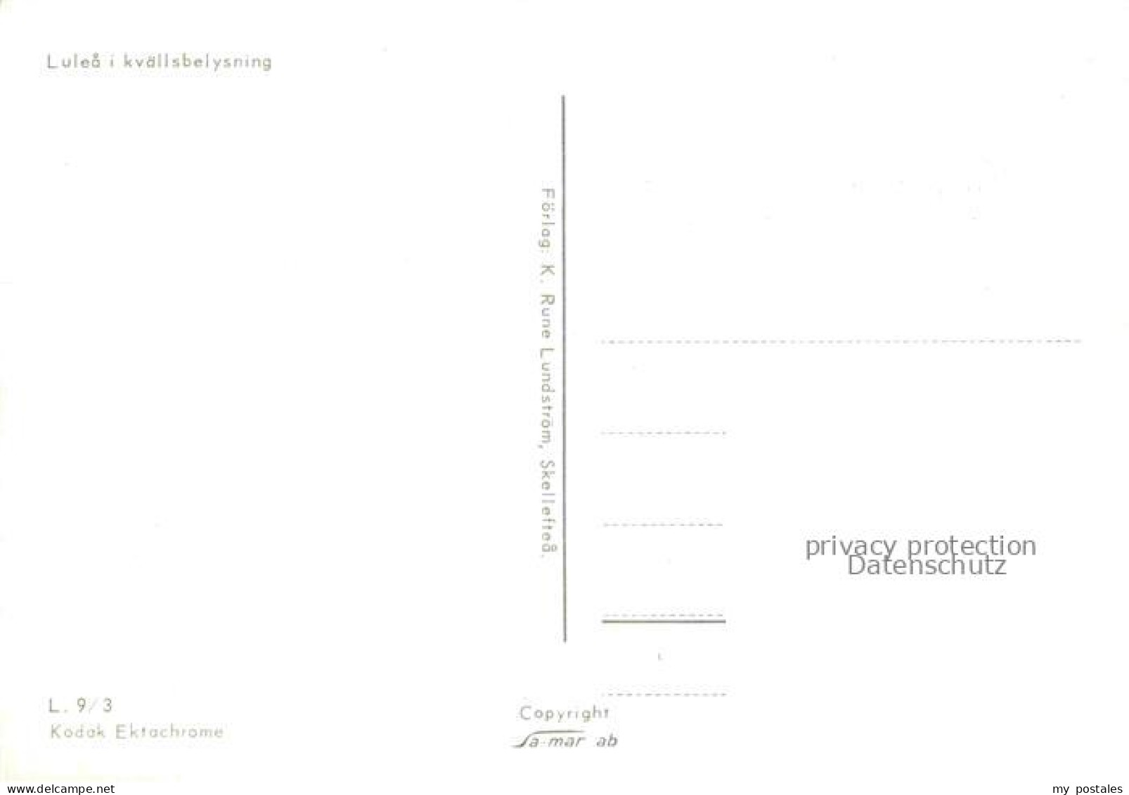 Lulea Sweden I Kvaellsbelysning - Schweden