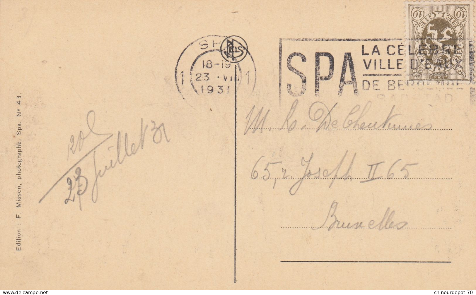 SPA  LA POSTE ET LES BEAUX ARTS - Spa