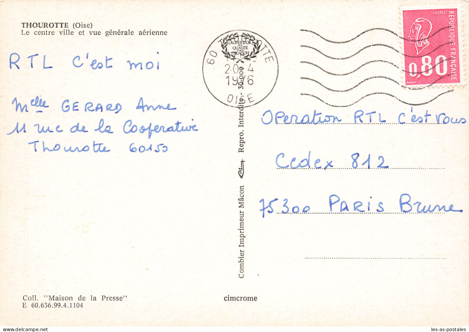 60  THOUROTTE - Thourotte