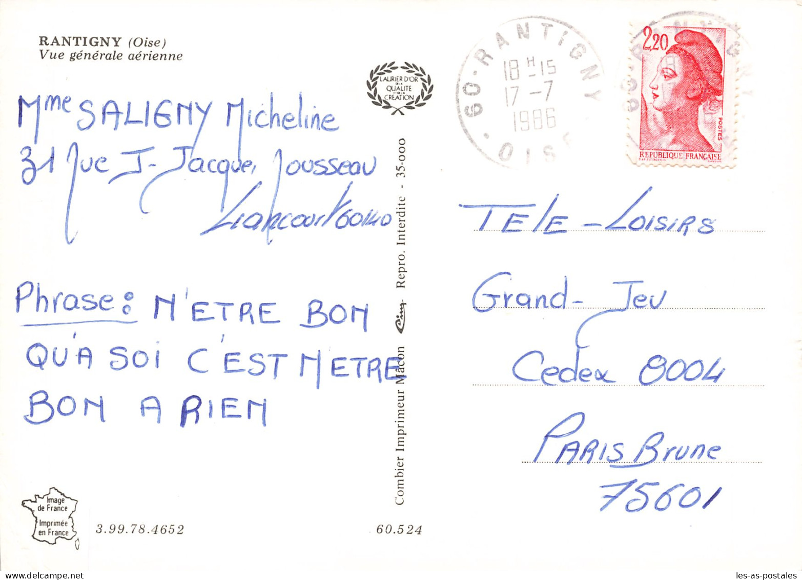 60  RANTIGNY - Rantigny