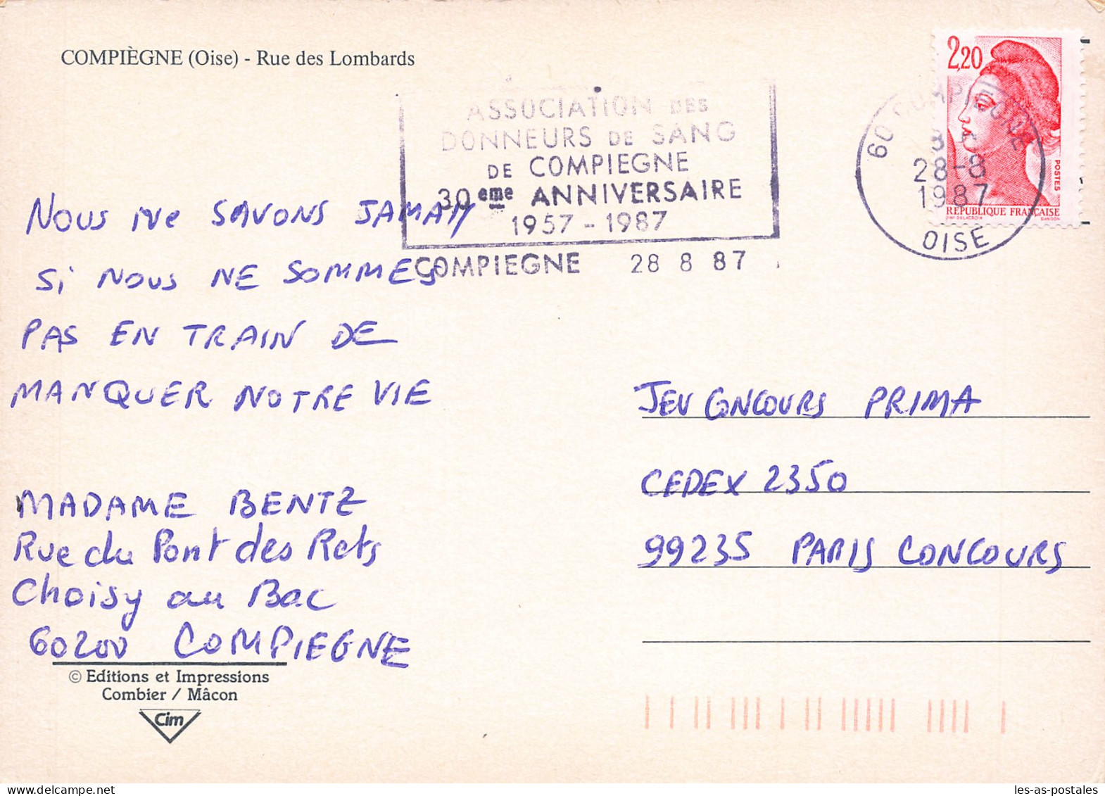 60  COMPIEGNE RUE DES LOMBARDS - Compiegne