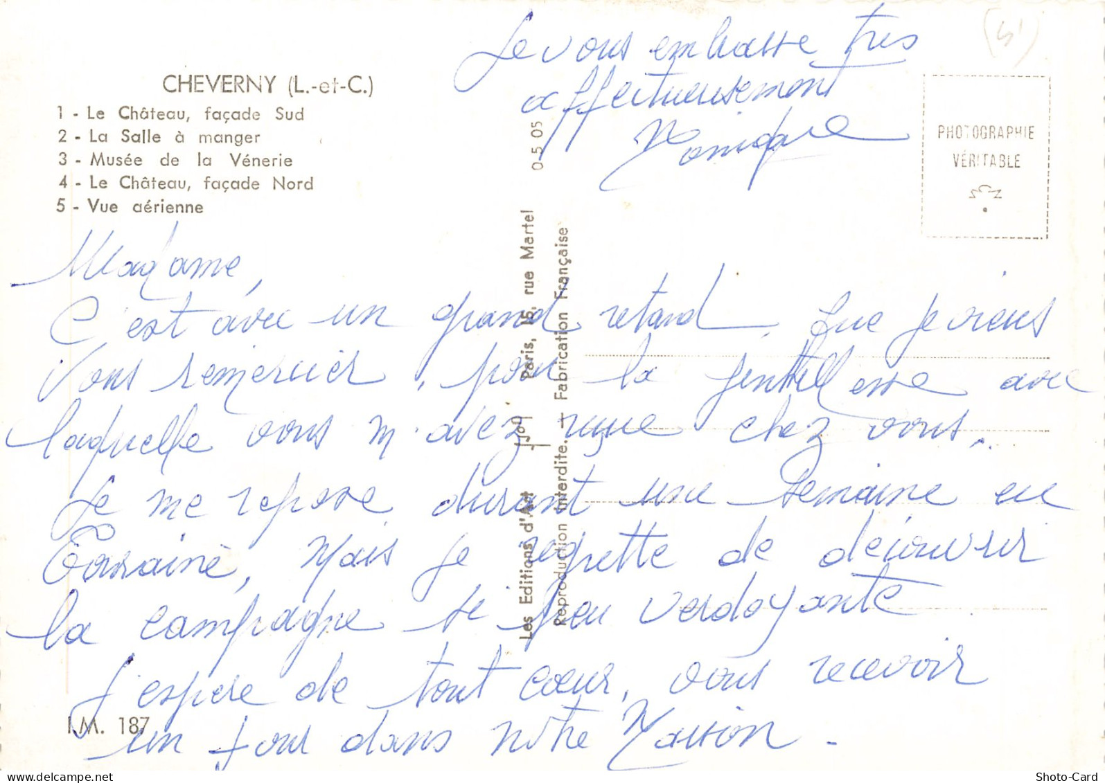 41  CHEVERNY - Cheverny