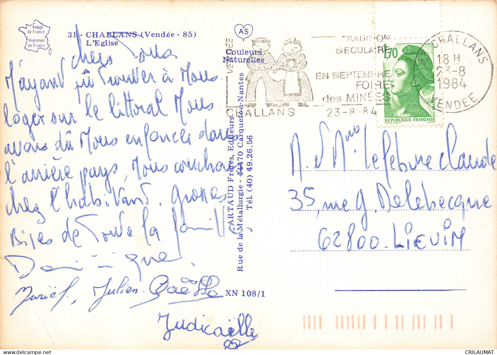 85 CHALLANS L EGLISE - Challans
