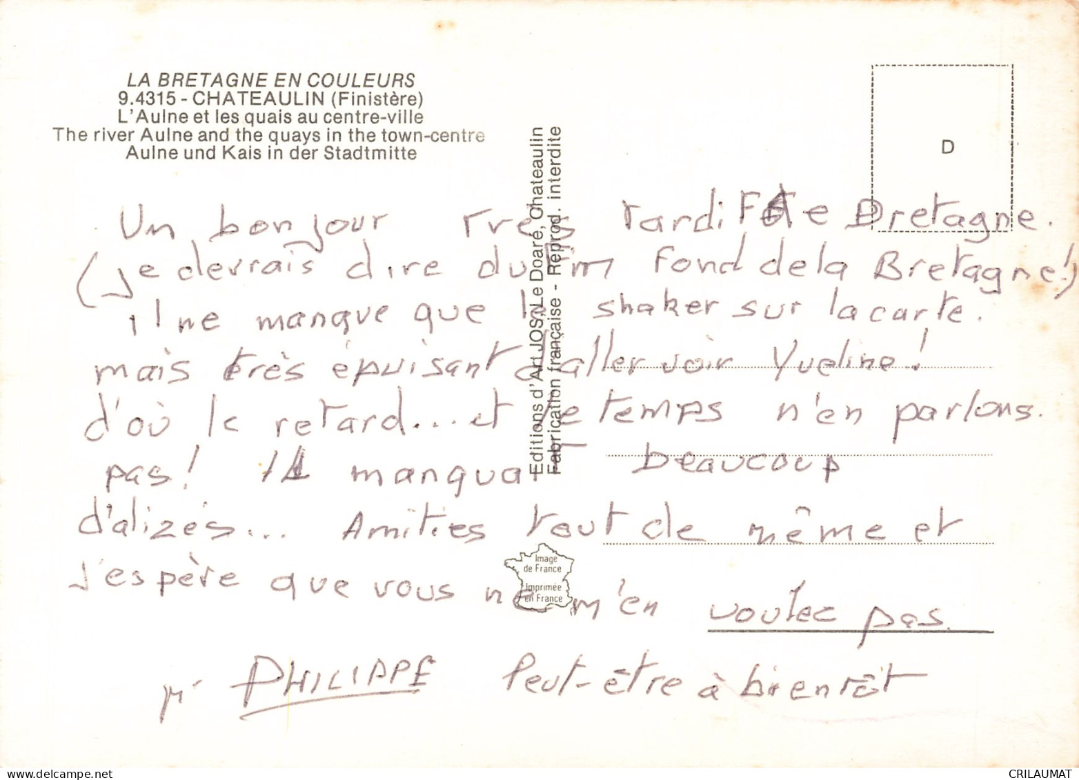 29 CHÂTEAULIN - Châteaulin