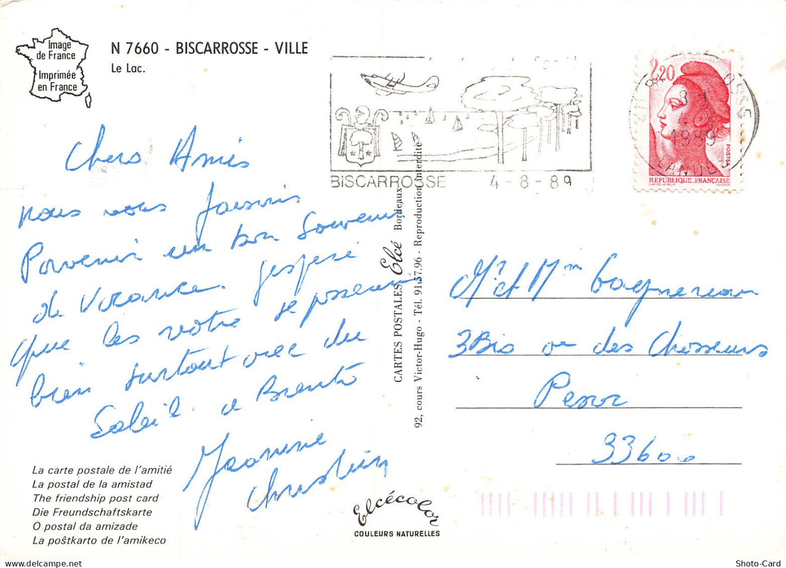 40  BISCARROSSE LE LAC - Biscarrosse