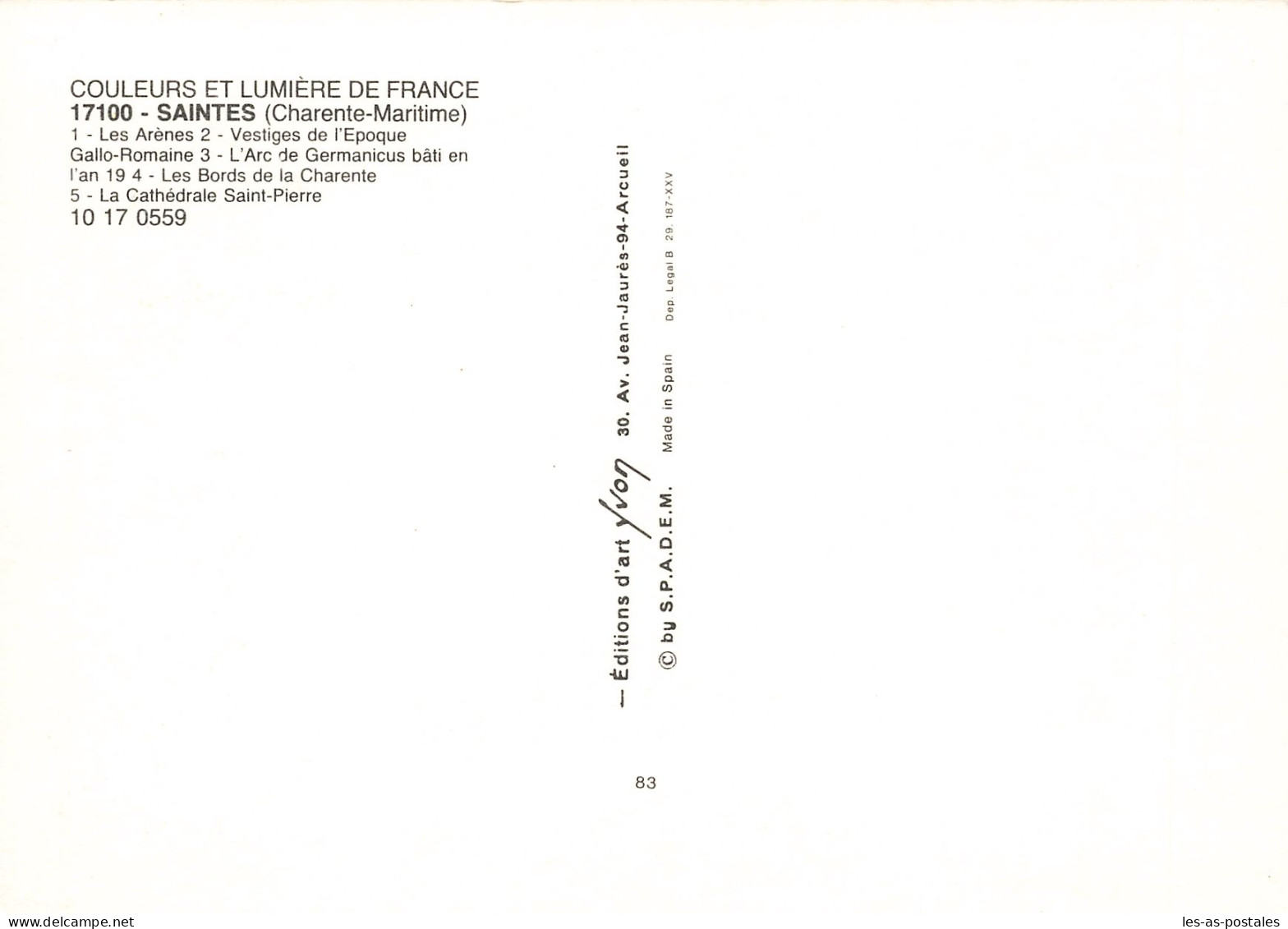 17  SAINTES - Saintes