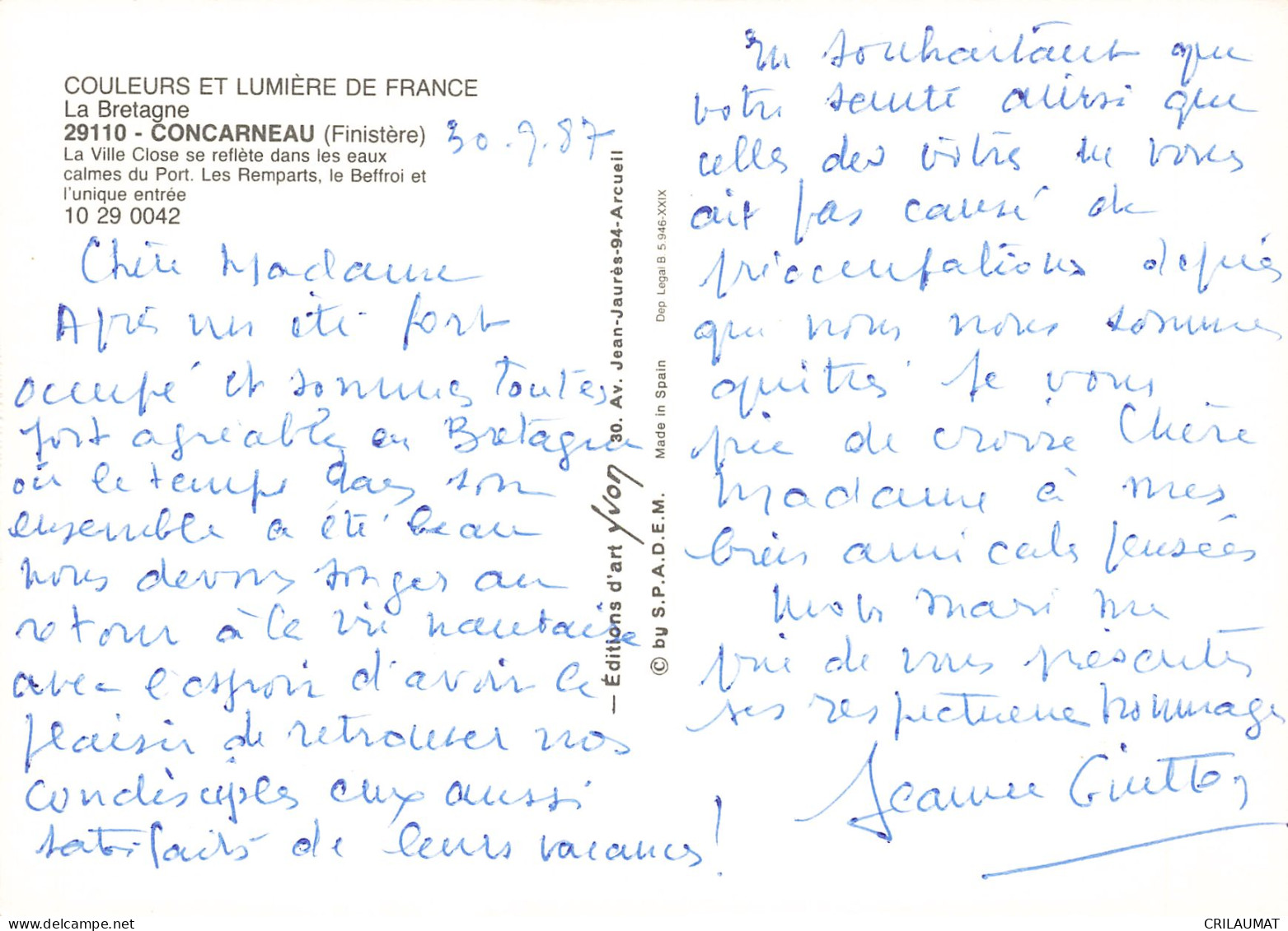 29 CONCARNEAU - Concarneau