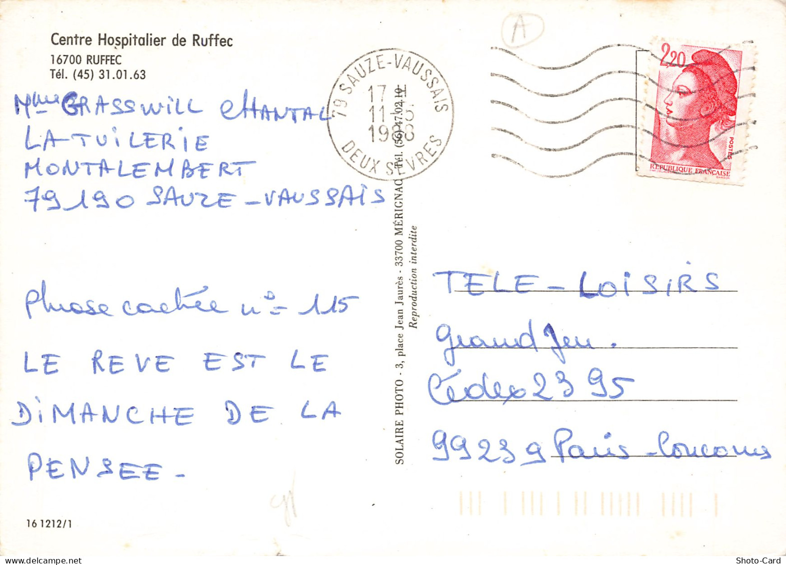 16 RUFFEC CENTRE HOSPITALIER - Ruffec