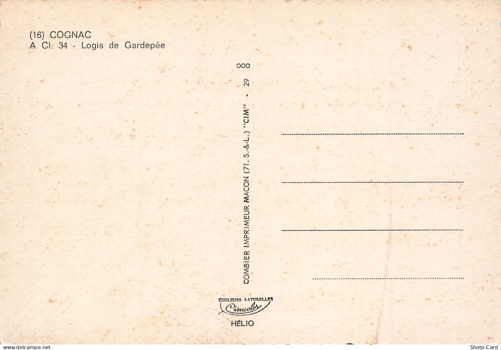 16 COGNAC LOGIS DE GARDEPEE - Cognac