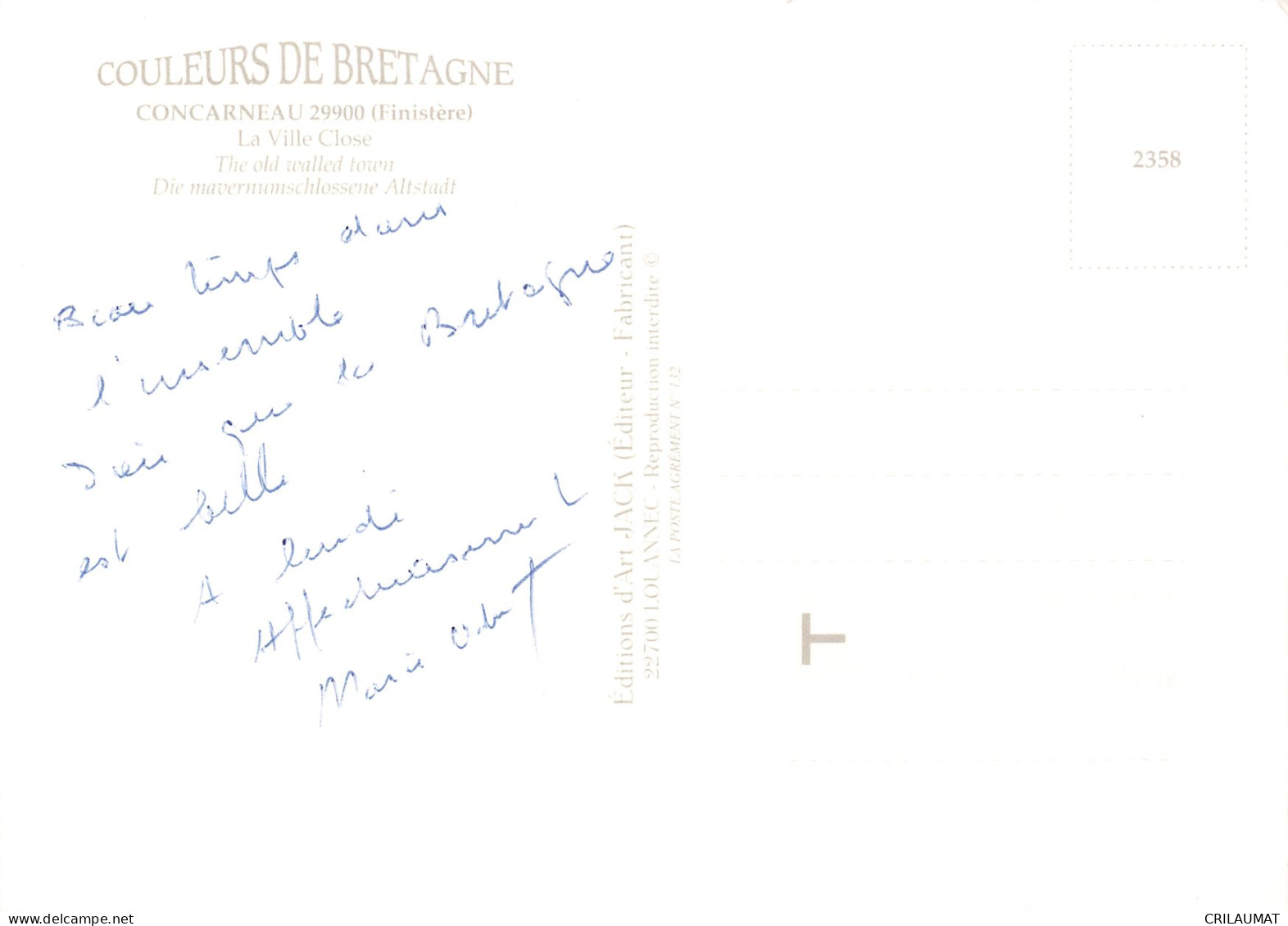 29 CONCARNEAU - Concarneau