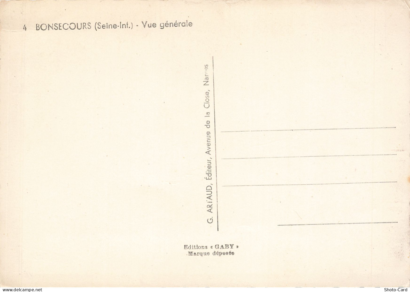 76 BONSECOURS - Bonsecours