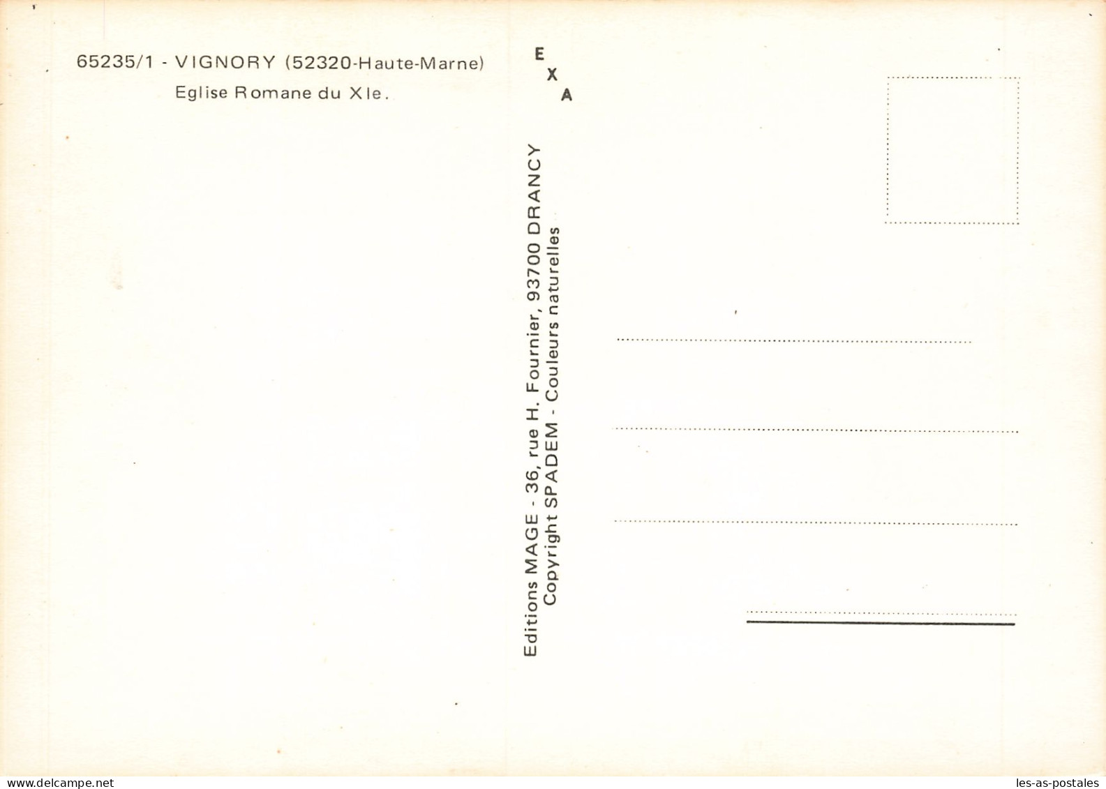52 VIGNORY EGLISE ROMANE - Vignory