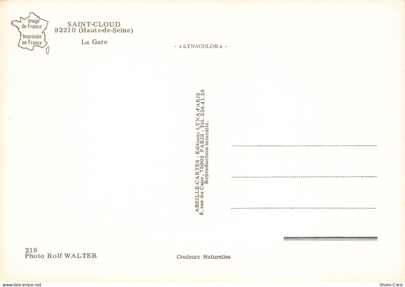 92 SAINT CLOUD LA GARE - Saint Cloud
