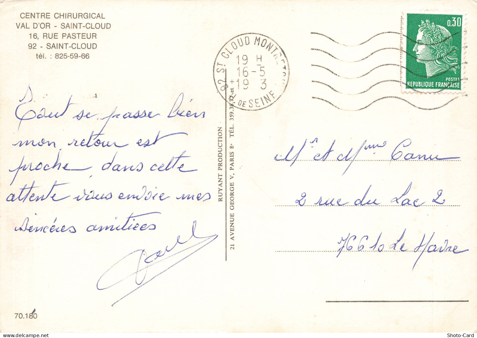 92 SAINT CLOUD CENTRE CHIRURGICAL - Saint Cloud