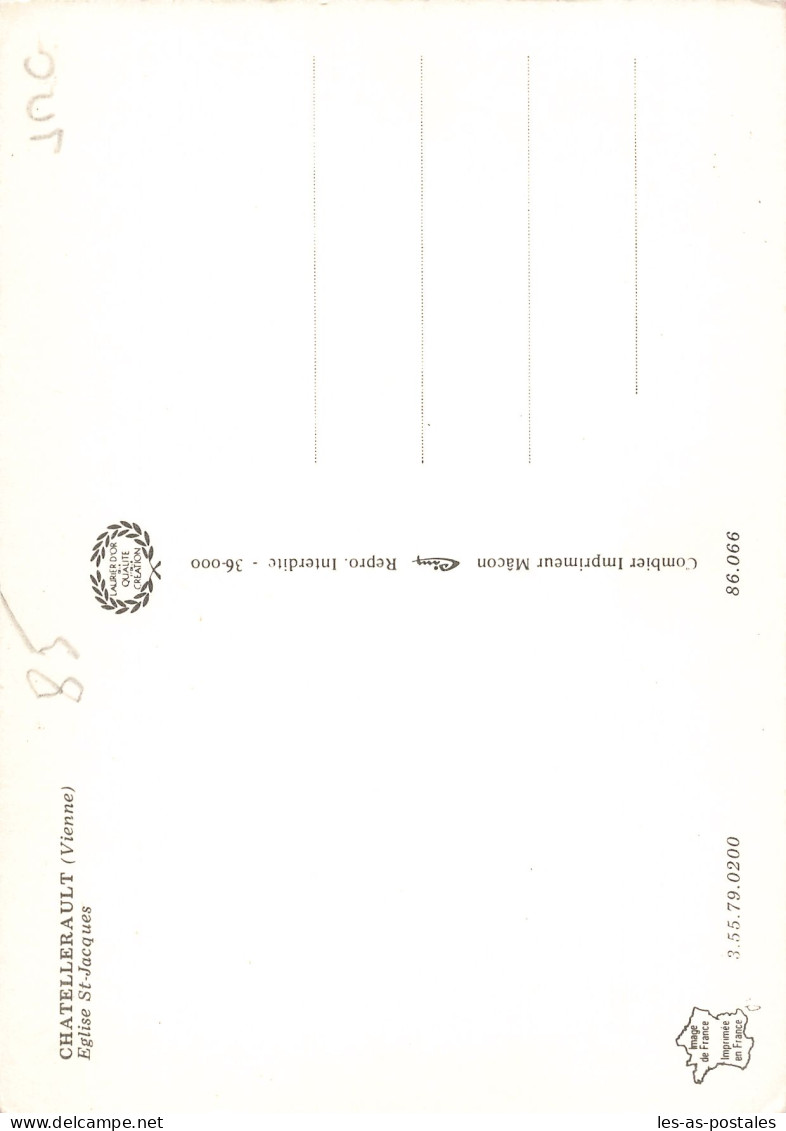 86 CHATELLERAULT EGLISE SAINT JACQUES - Chatellerault