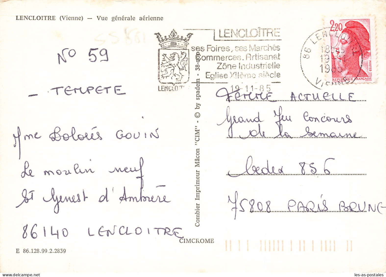 86 LENCLOITRE - Lencloitre