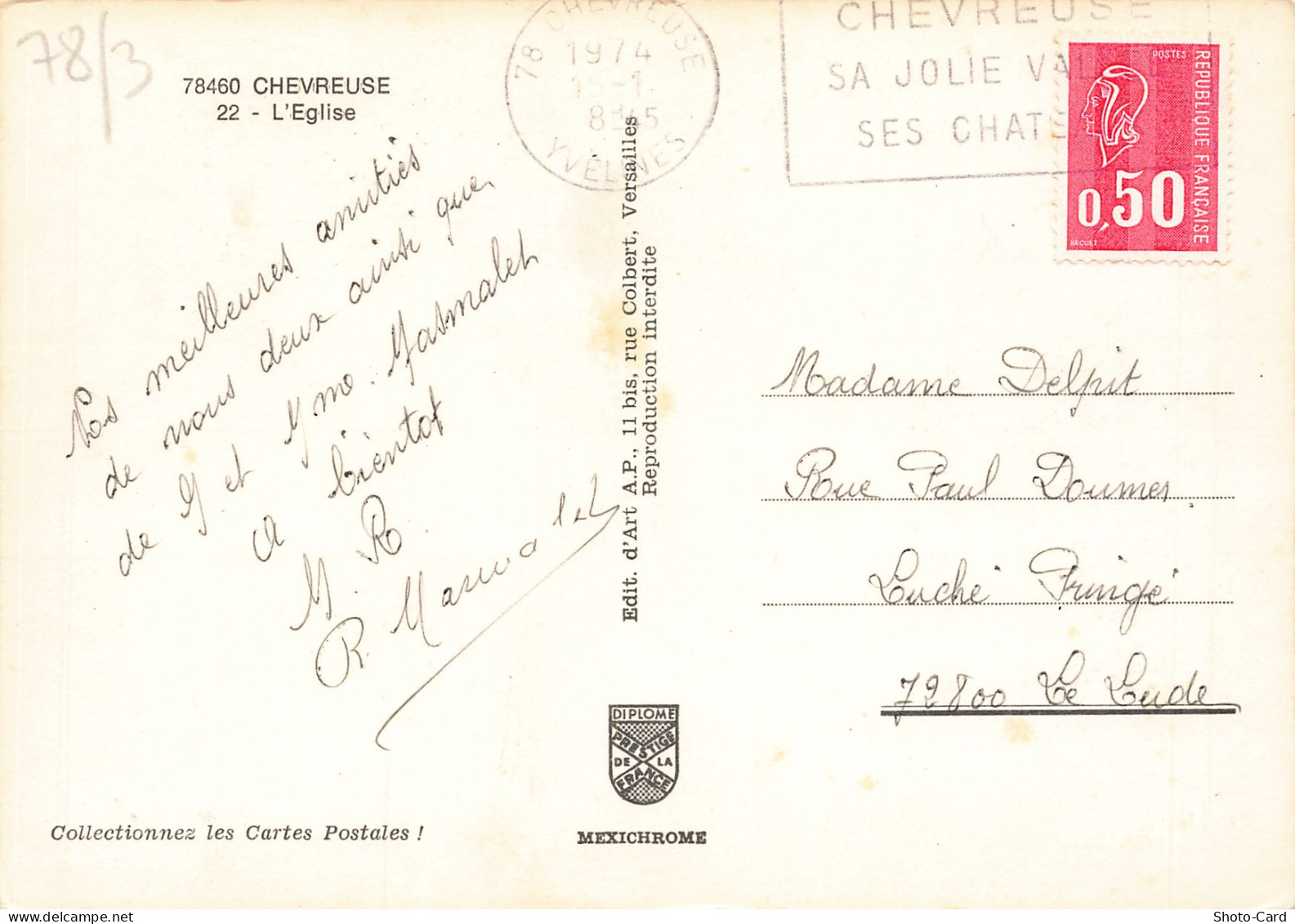 78 CHEVREUSE L EGLISE - Chevreuse