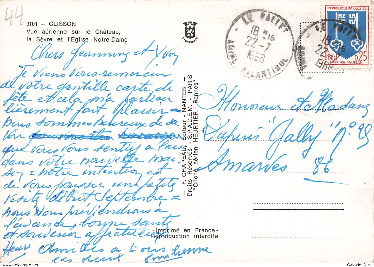 44 CLISSON NOTRE DAME - Clisson