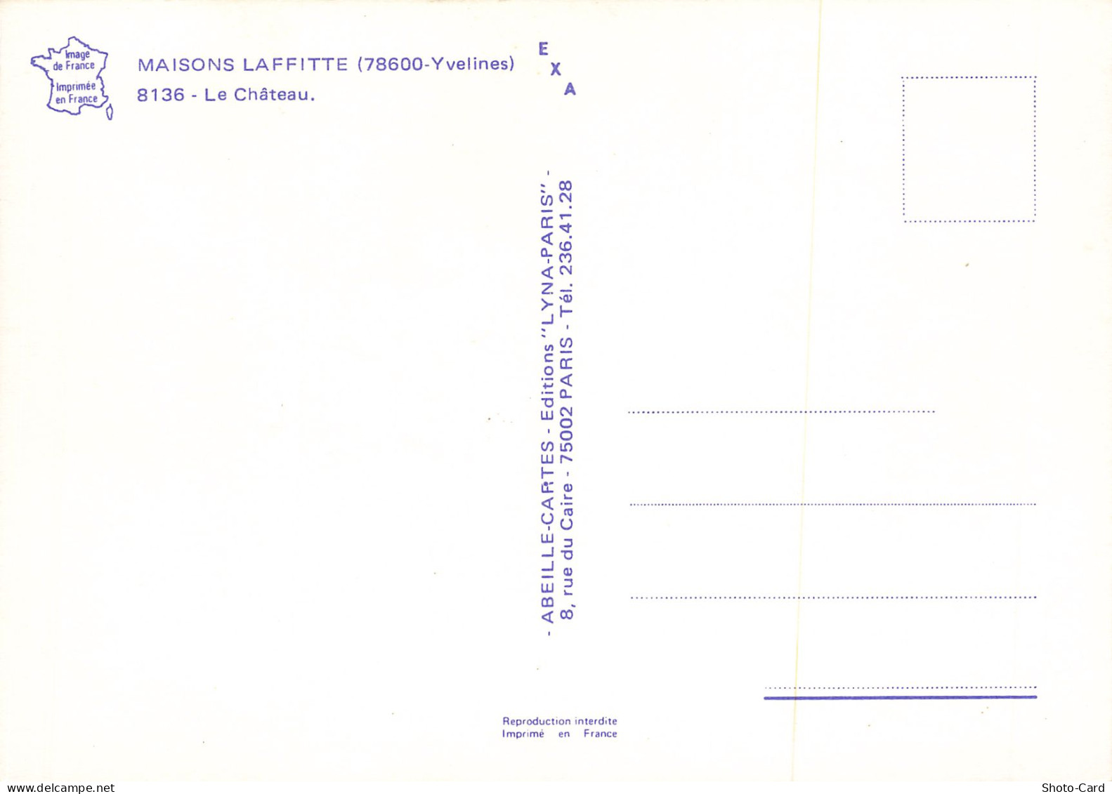 78 MAISONS LAFFITTE LE CHÂTEAU - Maisons-Laffitte