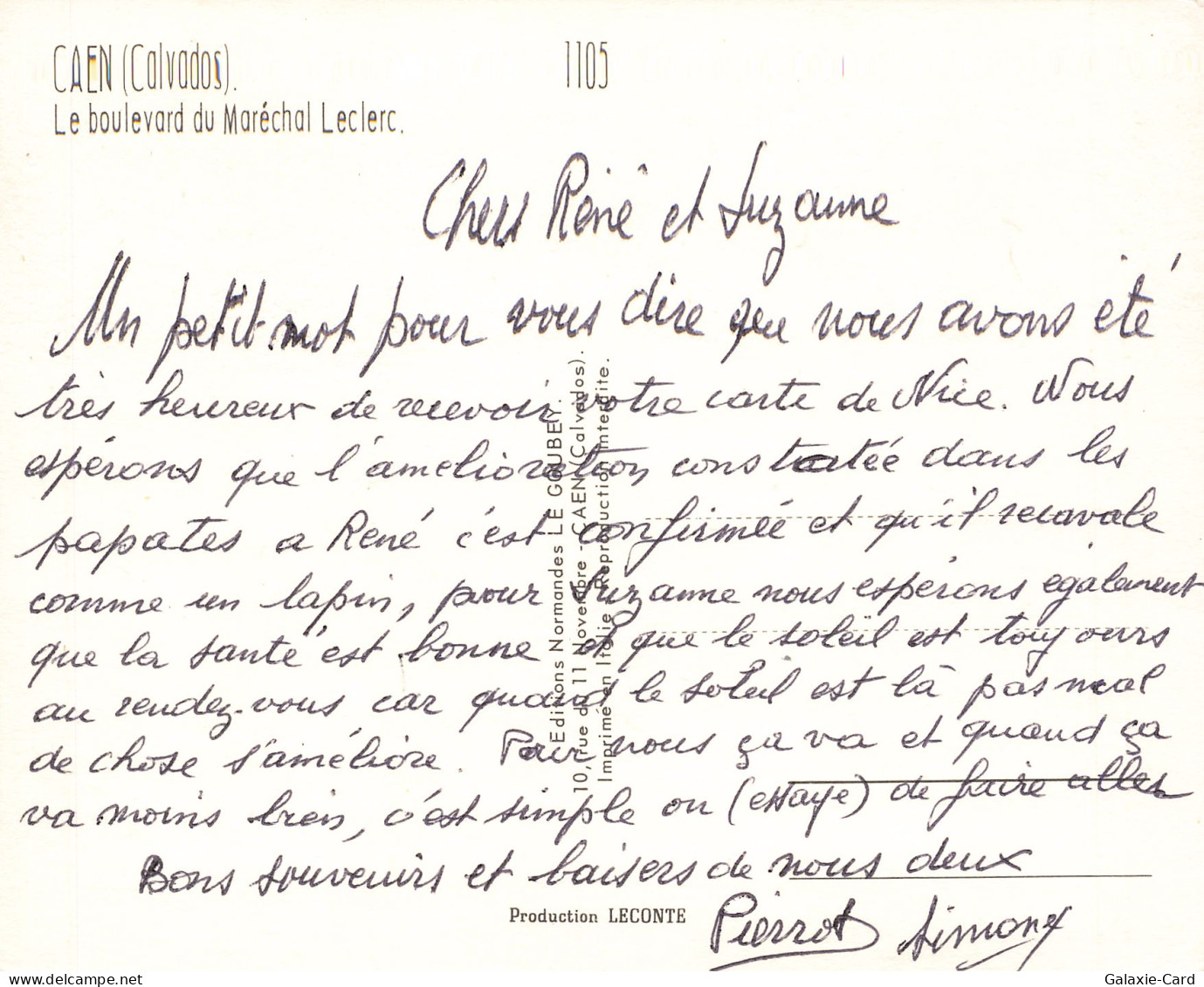 14 CAEN LE BOULEVARD DU MARECHAL LECLERC - Caen