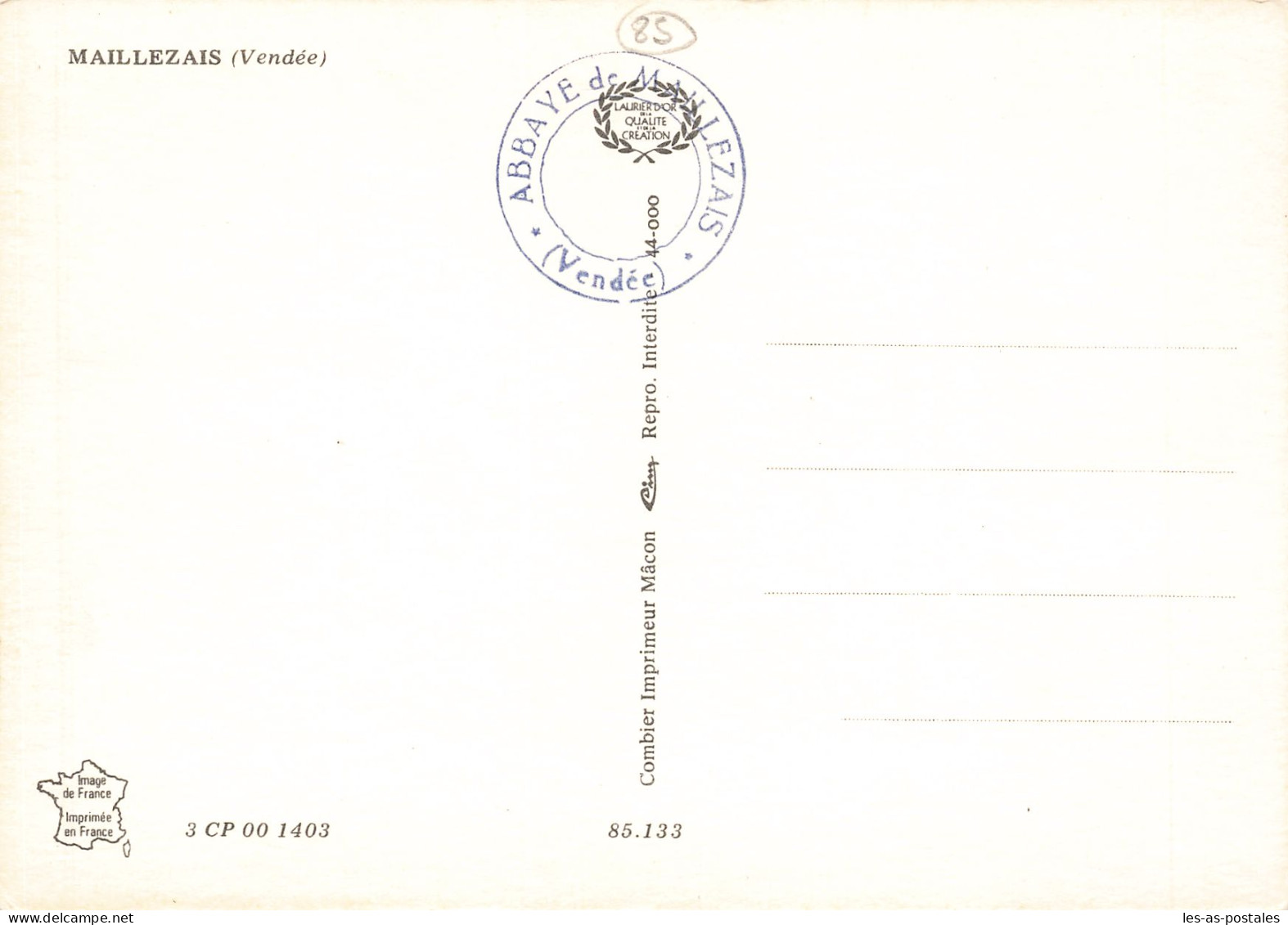 85 MAILLEZAIS - Maillezais