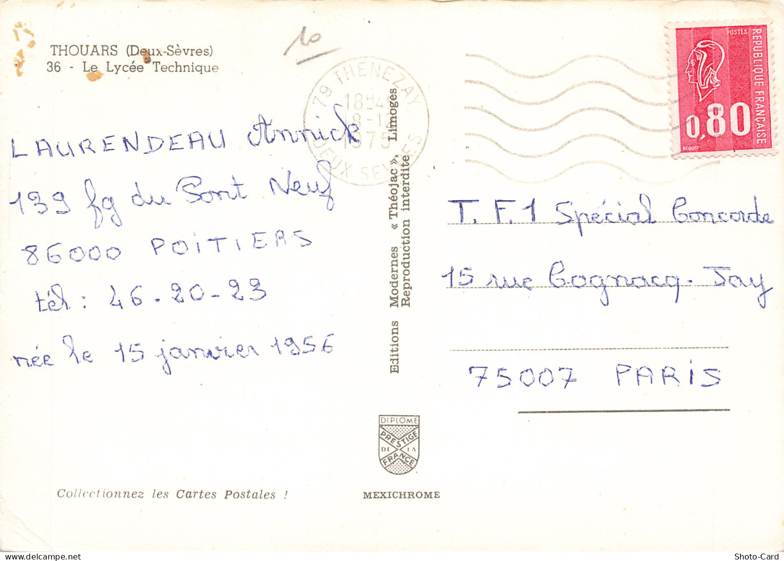 79  THOUARS LE LYCEE TECHNIQUE - Thouars