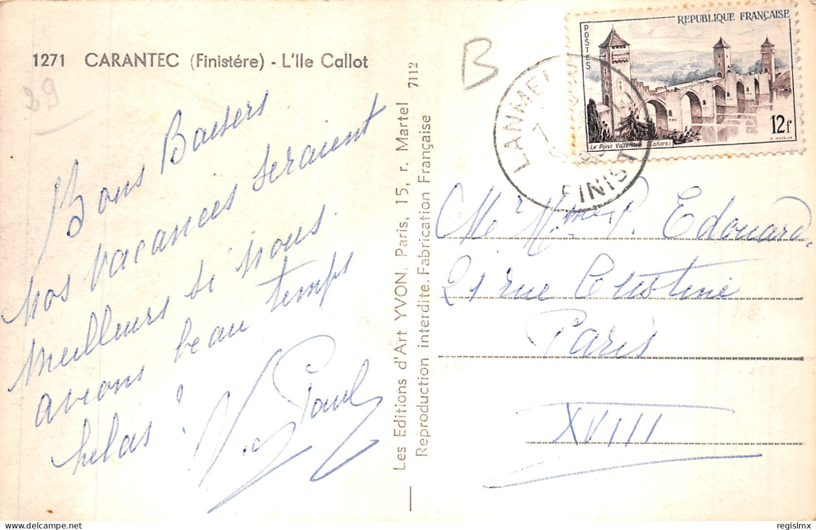 29-CARANTEC-N°T2223-E/0069 - Carantec