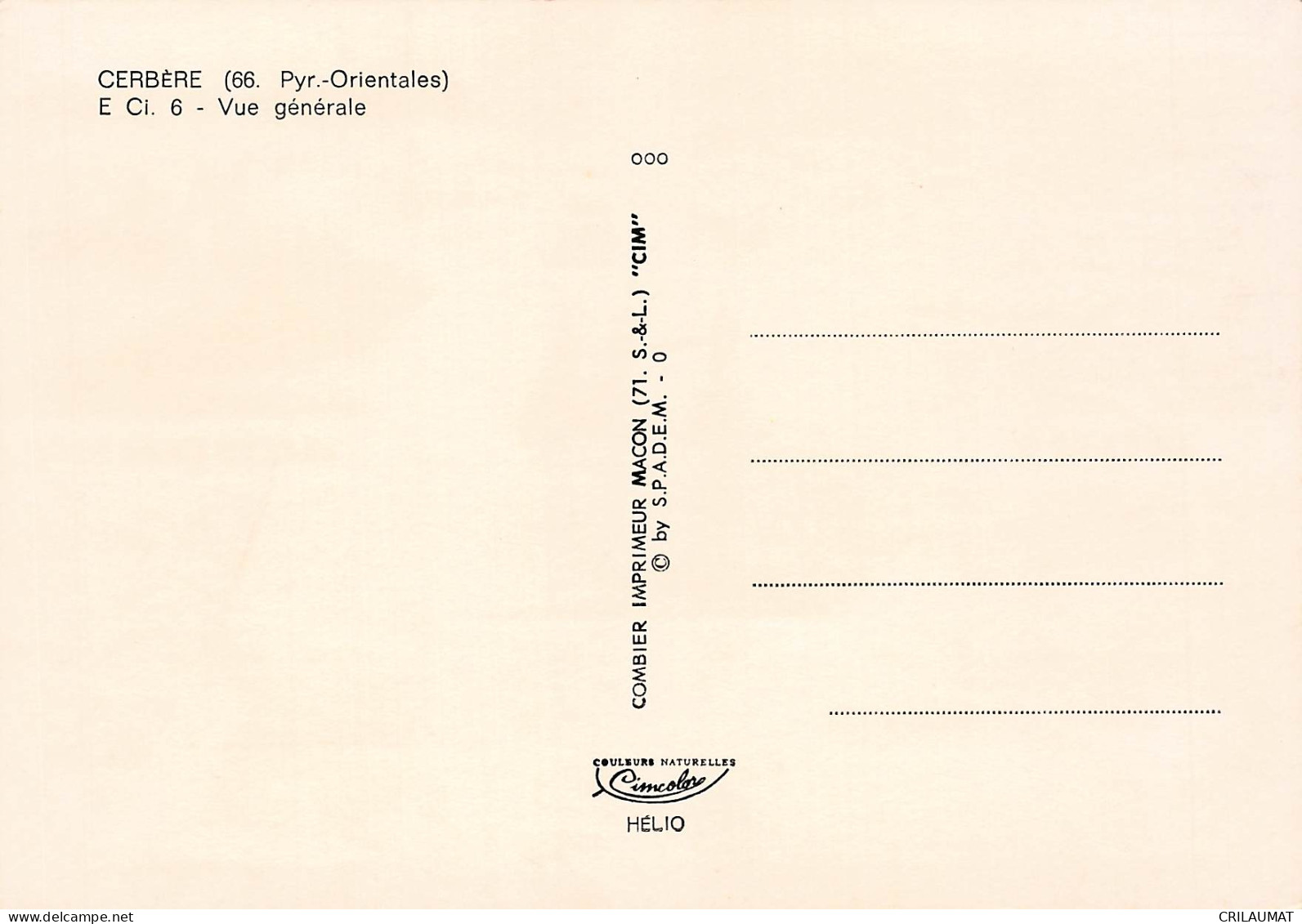 66 CERBERE - Cerbere