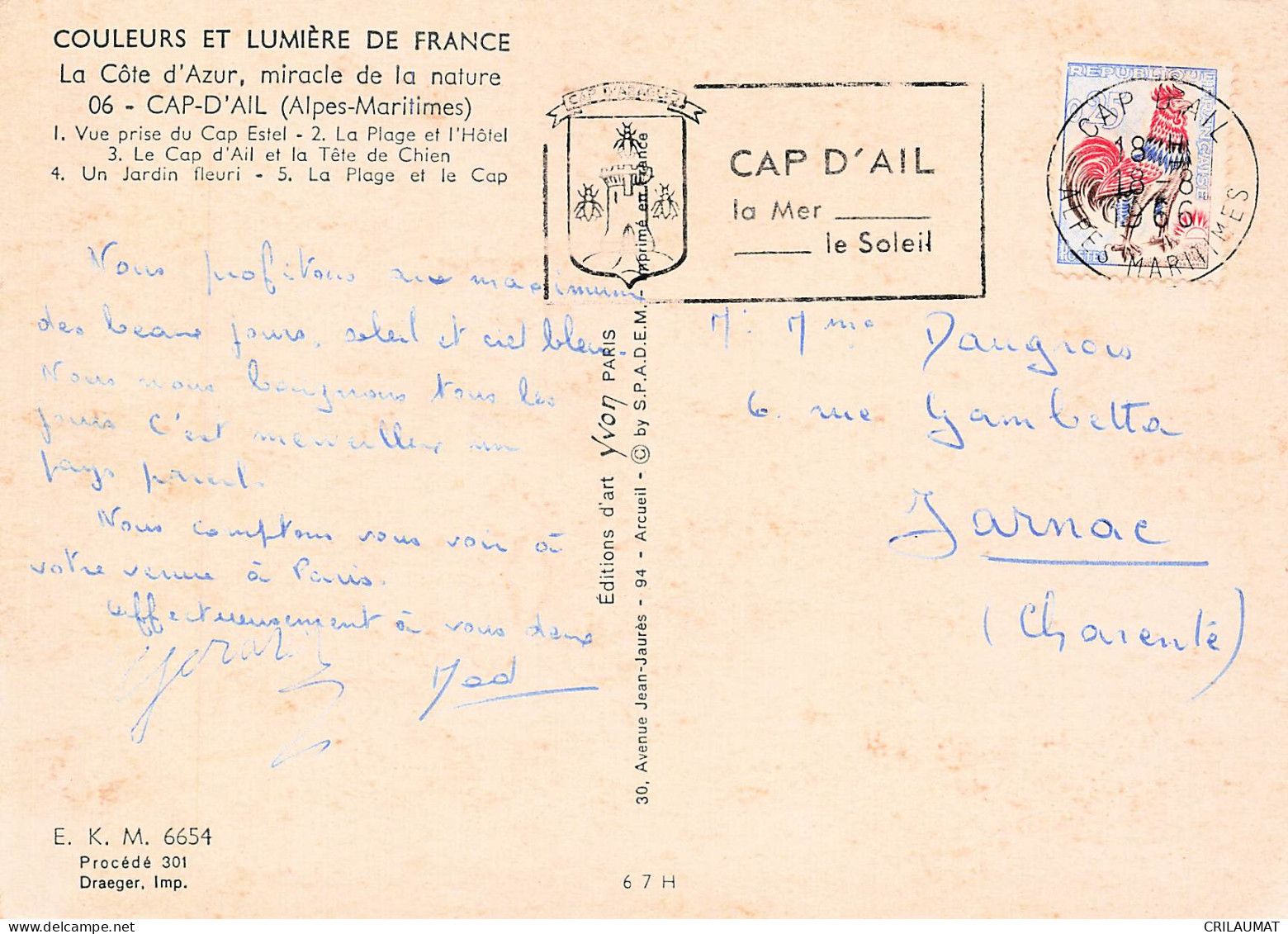 6 CAP D AIL LA MER - Cap-d'Ail